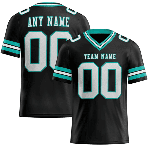 100% Polyester Printed Striped Customized Color Sports Uniform Custom American Football Jersey2