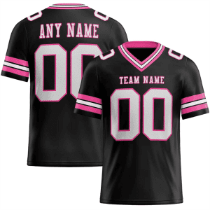 100% Polyester Printed Striped Customized Color Sports Uniform Custom American Football Jersey4