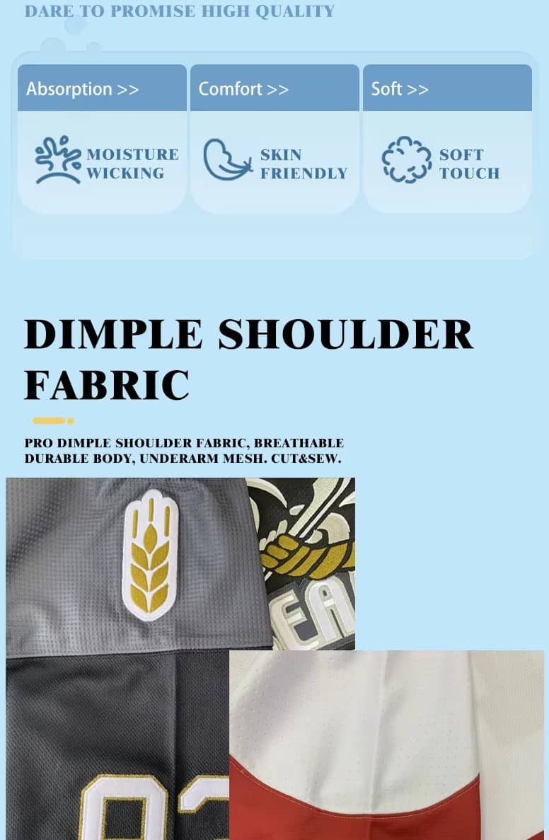 100% Polyester Printed Striped Customized Color Sports Uniform Custom American Football Jersey