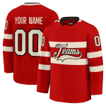 Custom Embroidered Hockey Jerseys Team Sublimation Hockey Uniform Digital Print Jersey Tackle Twill Hockey Shirt1