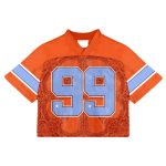 Custom Full Print Streetwear American Retro Football Jersey High Quality Sublimation Mesh Boxy Cropped Rugby Jersey