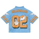 Custom Full Print Streetwear American Retro Football Jersey High Quality Sublimation Mesh Boxy Cropped Rugby Jersey3