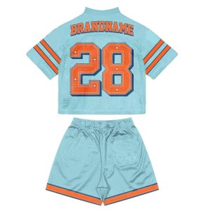 Custom Full Print Streetwear American Retro Football Jersey High Quality Sublimation Mesh Boxy Cropped Rugby Jersey4