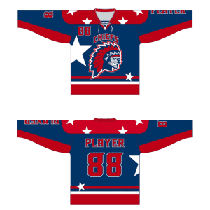 Custom Made Professional Laced Collar Sublimated Hockey Uniform Youth Ice Hockey Jerseys
