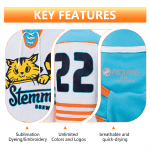 Custom Made Reversible Ice Hockey Jersey Set Polyester Adult Sports Wear With Printed Team Name for Adults1