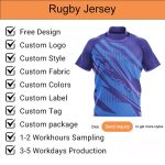 Custom Name Number Sublimation 100% Polyester Quick Dry Breathable Rugby Jerseys1