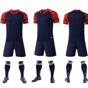 Custom Soccer Sets Football Shirt Football Uniforms Quick Dry Soccer Jersey Blue Yellow Set Sublimated Football Shirt5