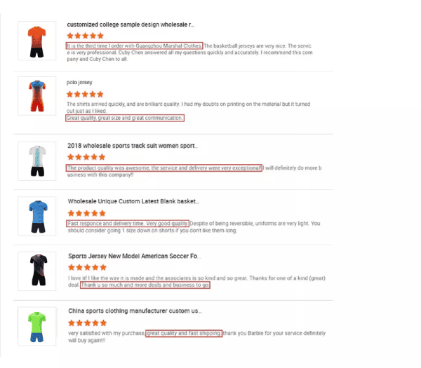 Customer review