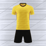 Customized Football Set, Short-sleeved Quick-dry Jersey, Game-specific, Customizable Logo Flocage Football Training Wear
