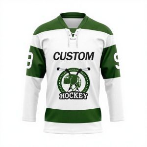 Ice Hockey Jersey OEM Blue and White Bird Eye Mesh Hockey Jersey Customizable Tackle Twill Embroidery Ice Hockey Uniform