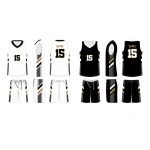 Kids Basketball Jersey Set Men Youth Reversible Custom Team logo Name Number Athletic Sport Shirt and Shorts Boys Kids Clothing5