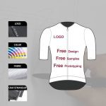 Wholesale Outdoor Lightweight Competition Bike Cycling Jersey High Performance Men's Team Bicycle Riding Jersey with Zipper1
