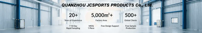 JC Jerseys Factory Overview – 16+ Years Experience, 10,000㎡ Modern Facility, ISO-Certified Production Lines, Automated Equipment, 200+ Skilled Workers