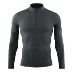 1/4 Zip Reflective Long Sleeve Running Top - Quick Dry Training Gear