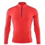 1/4 Zip Reflective Long Sleeve Running Top - Quick Dry Training Gear