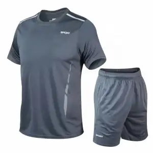 Men's Summer Running Set - Quick Dry Gym Tracksuit up to 5XL