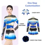 Breathable Spandex All-Star Cheerleading Uniform for Adults