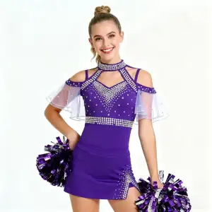 Competition Cheer Uniform - Professional Jersey & Skirt Set