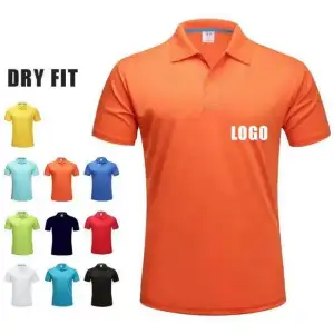 Custom Golf Polo Shirt - Quick Dry 100% Polyester Plus Size