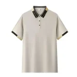 Custom 100% Polyester Polo Shirt - Double Color Collar Team Uniform