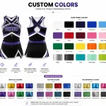 Custom Colorful Cheerleading Uniforms for School & Adult Teams