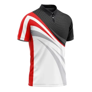 Custom Logo Print Men’s Golf Polo Shirt – Button Up OEM