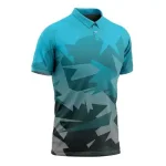 Custom Logo Print Men's Golf Polo Shirt - Button Up OEM