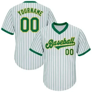 Custom Team Design Baseball Uniform – Sublimated Pinstripe Jersey