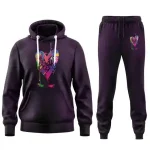 Custom Cotton Hoodie & Sweatpants Set - Puff Print Jogging Suit