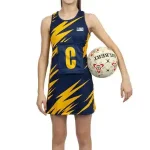 Custom Women's Netball Dress - Heat-Transfer Printed Polyester