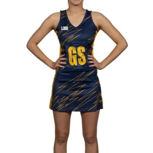 Custom Women’s Netball Dress – Heat-Transfer Printed Polyester