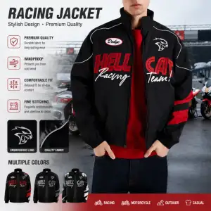 Customizable F1 Racing Jacket for Men - Embroidered Team Coat