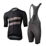 Breathable MTB Cycling Jersey Set with 19D Gel Pad Bib Shorts