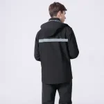 Waterproof Motorcycle Rain Suit - Reflective Jacket & Pants Set