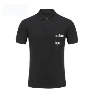 Custom Men's Breathable Cotton Polo Shirt - Screen Silicone Print