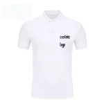 Custom Men's Breathable Cotton Polo Shirt - Screen Silicone Print