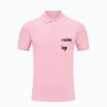 Custom Men's Breathable Cotton Polo Shirt - Screen Silicone Print