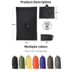 Packable Waterproof Rain Poncho - Riding & Camping Cape