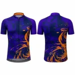 Custom Logo Breathable Sweat-Wicking Sublimated Cycling Jersey