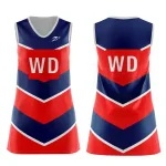 OEM Blank Sublimated Black Netball Uniform Set for Youth