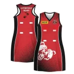 Plus Size Breathable Netball Dress - Polyester Sublimation