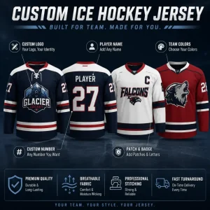 OEM Custom Blank Ice Hockey Jersey – Sublimation Printed
