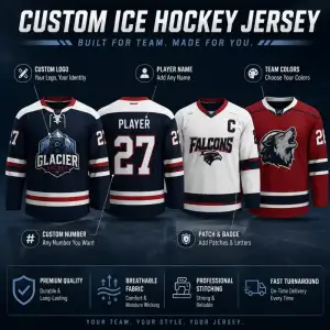 OEM Custom Blank Ice Hockey Jersey - Sublimation Printed