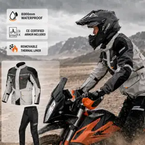 LY903 Touring Waterproof 4-Season Motorcycle Jacket & Pants Suit