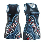 Custom Spandex Polyester Netball Dress for Women - Green Kit