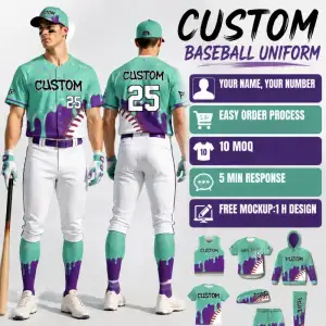 Wholesale Custom Baseball Uniform - Quick Dry Jersey for Men & Youth