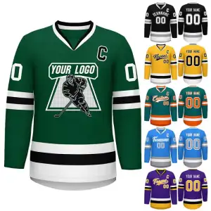 Wholesale OEM Sublimated Hockey Jersey with Embroidery