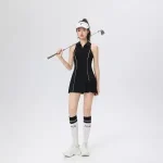 Women's Sleeveless Polo Sports Dress - Golf & Tennis